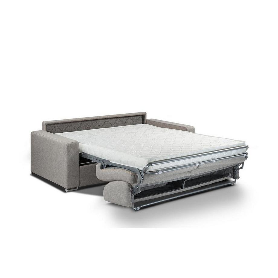 LINEA SOFA Canapé 3 places conible express en tissu CALITO Couchage 1Matelas  