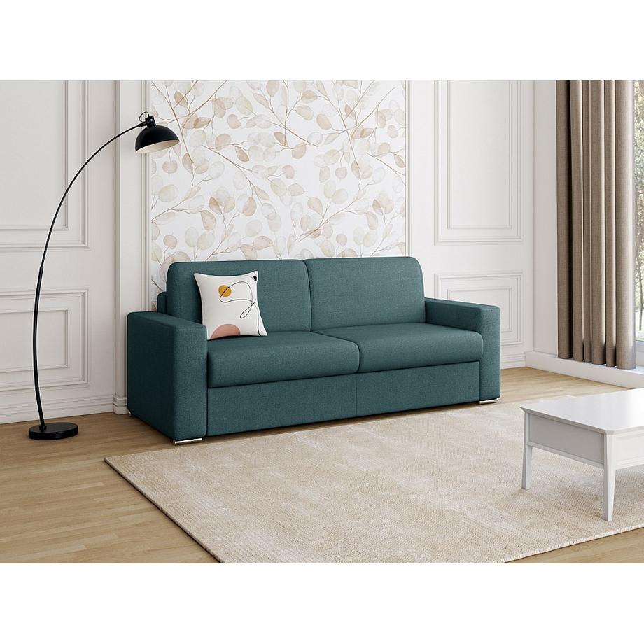LINEA SOFA Canapé 3 places conible express en tissu CALITO Couchage 1Matelas  