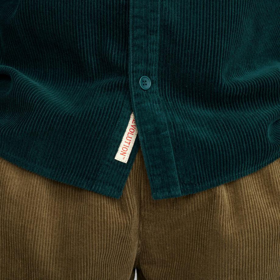 Revolution Camicia Utility in Velluto a Coste  