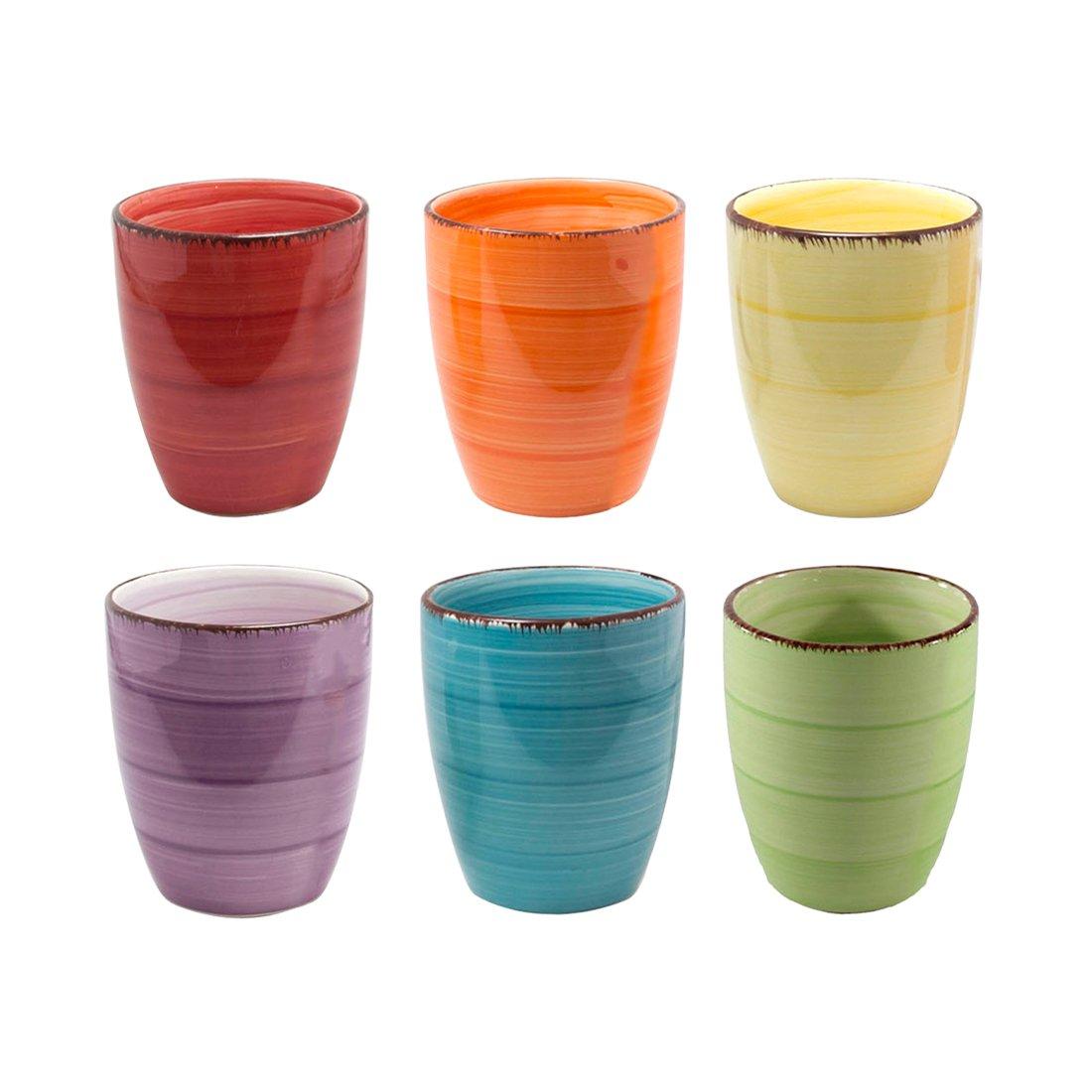 Image of Kaffeebecher 350ml Farbig 6 Stück assortiert Kaffeebecher 350ml Farbig 6 Stück assortiert