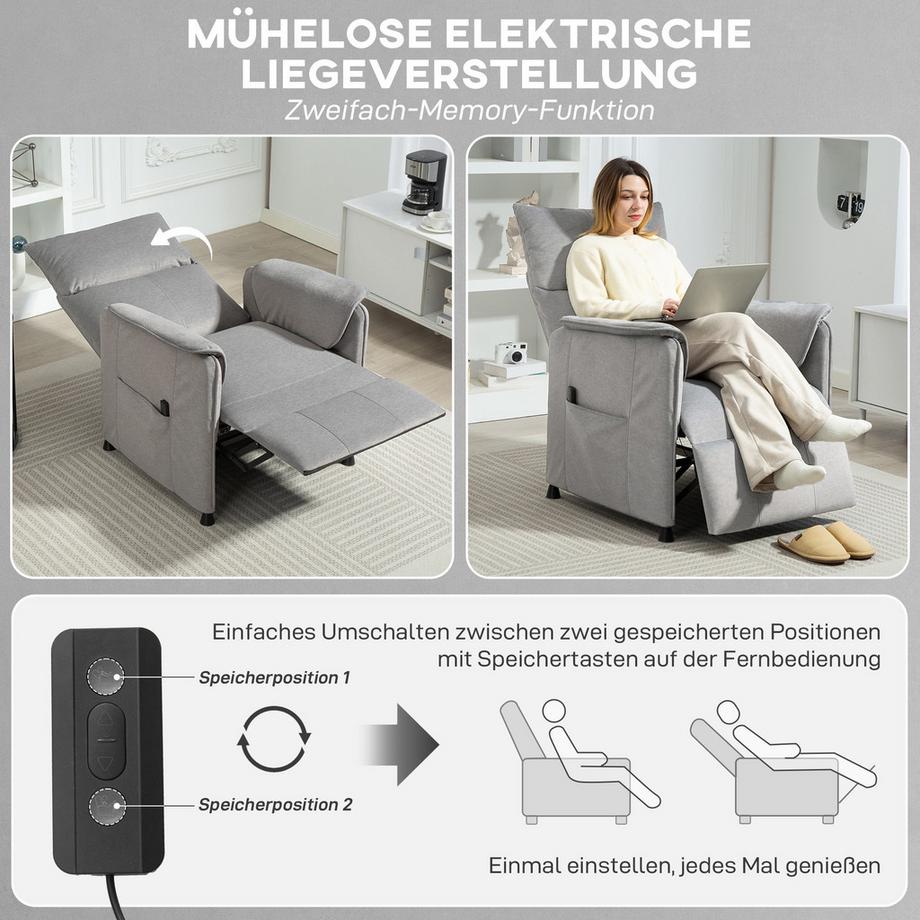 HOMCOM Elektrischer Relaxsessel  