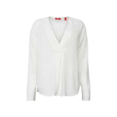 ESPRIT Blouse col V en Crêpe  