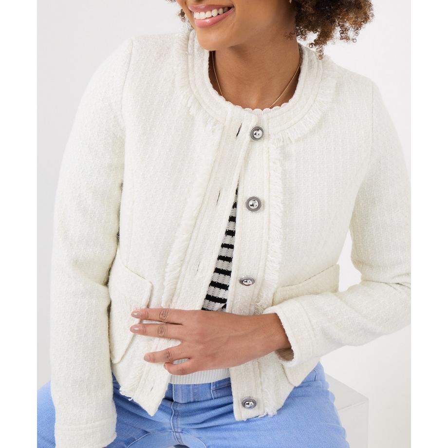 Joe Browns Veste Tweed Sans Col Effilochée  