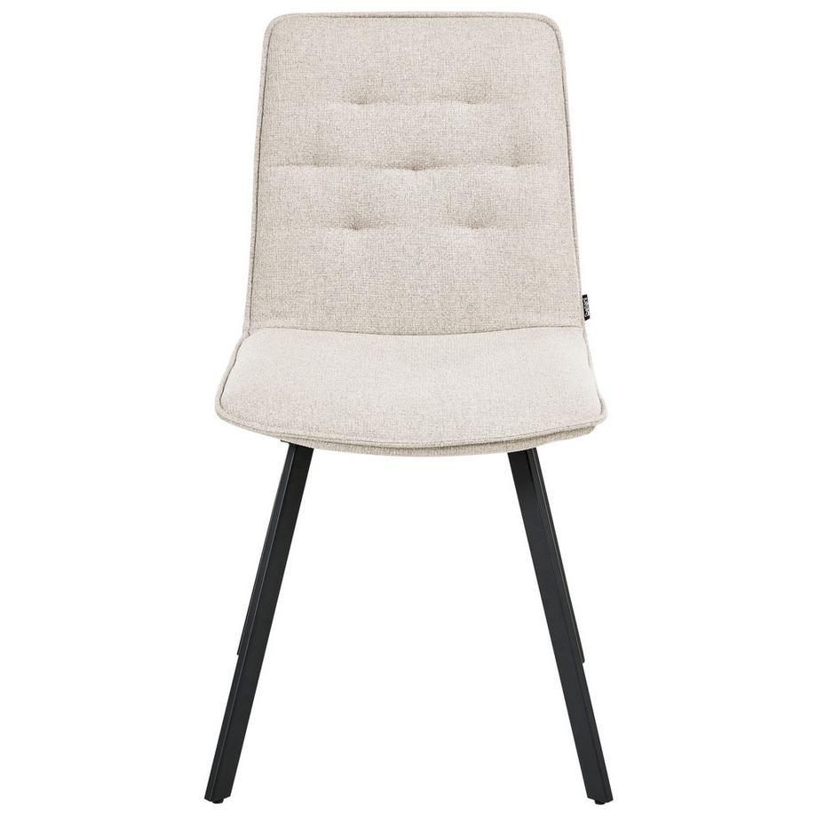 Beliani Lot de 2 chaises de salle à manger en Tissu Scandinave CARVER  