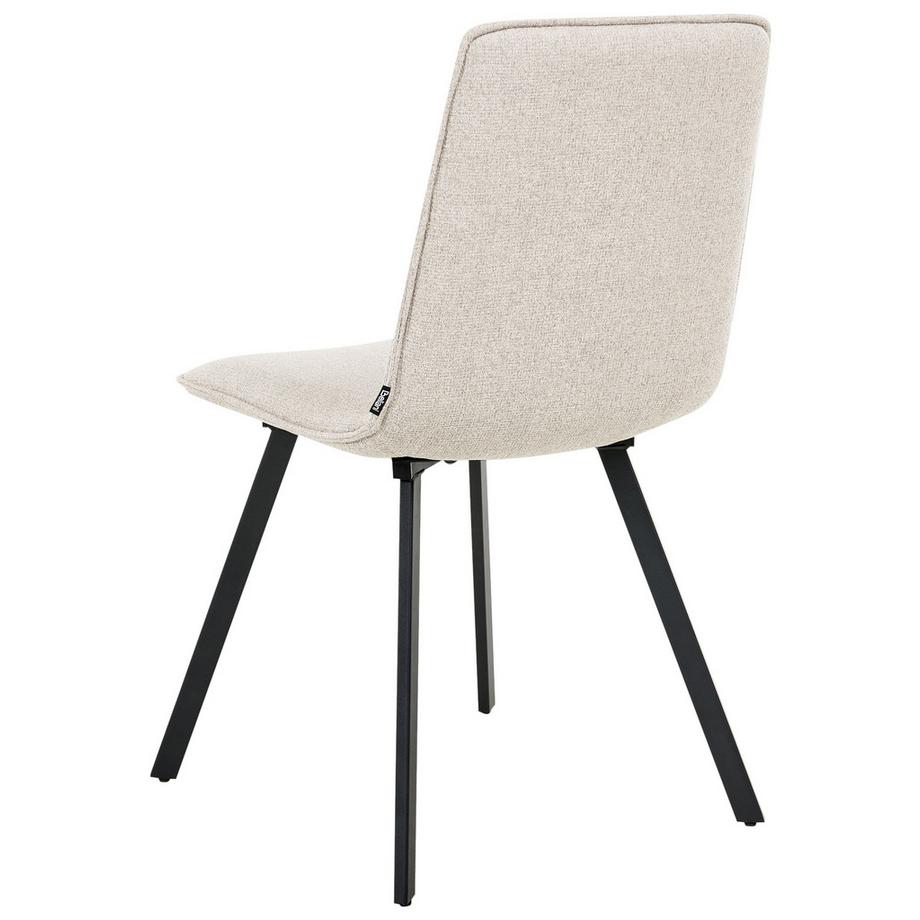 Beliani Lot de 2 chaises de salle à manger en Tissu Scandinave CARVER  