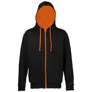 AWDis  Sweatshirt à capuche et fermeture zippée 