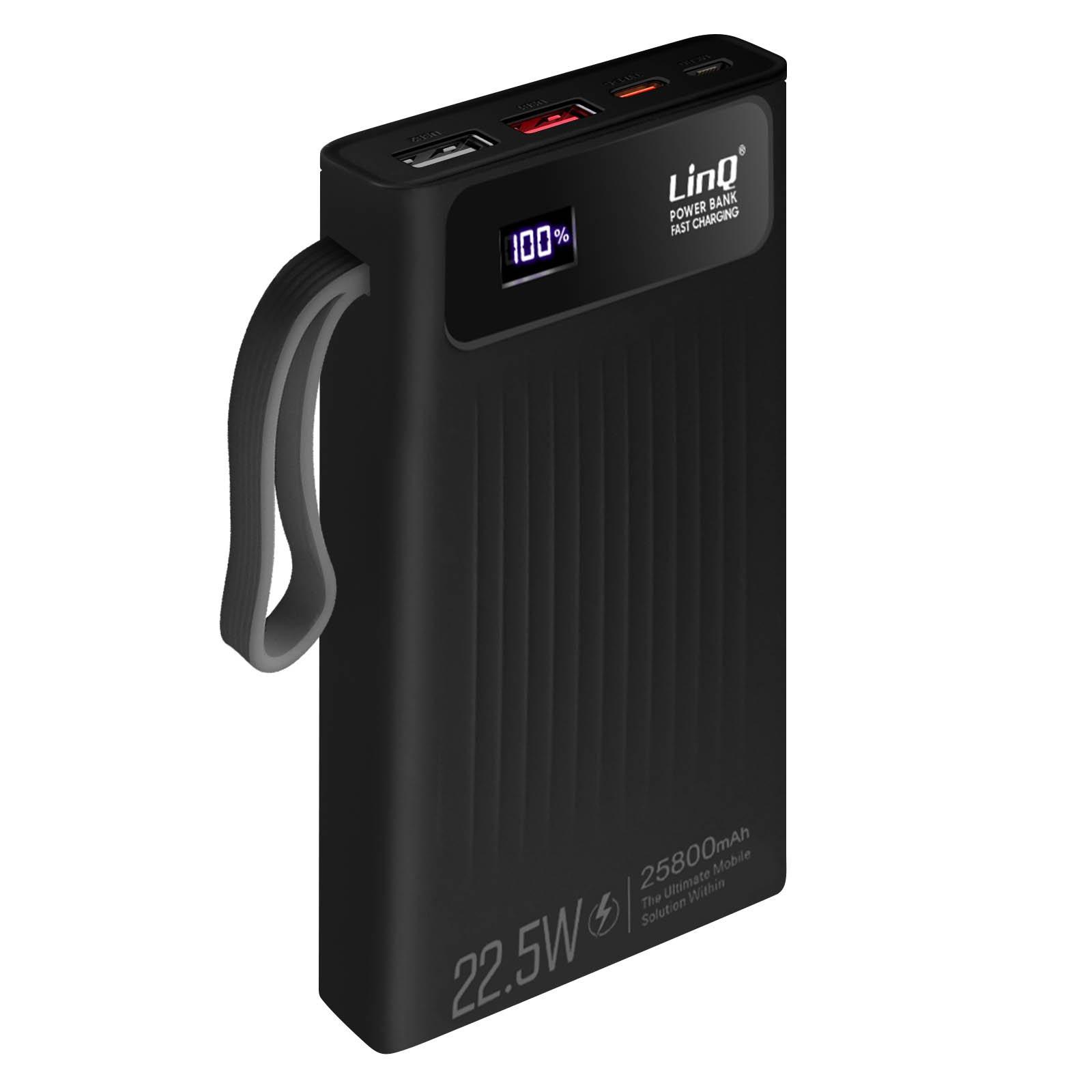 Avizar  25.800mAh 22.5W Powerbank LinQ Schwarz 