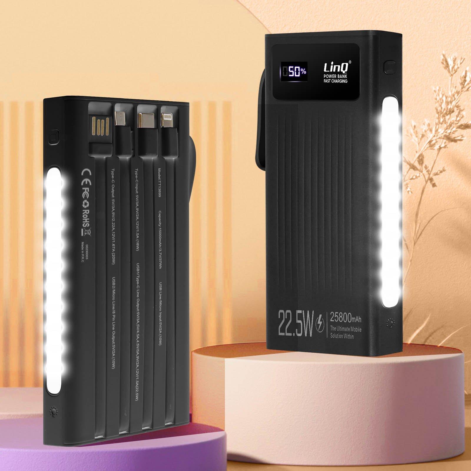 Avizar  25.800mAh 22.5W Powerbank LinQ Schwarz 