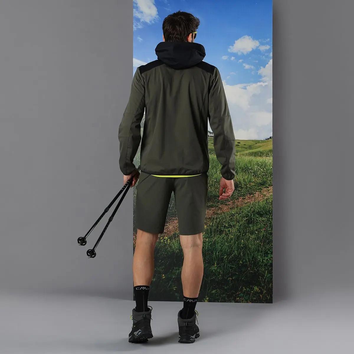 CMP Giacca da trekking con cappuccio con zip  