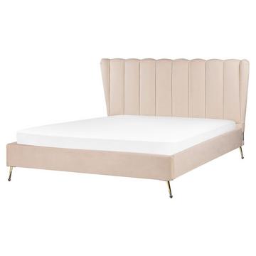 Letto con rete a doghe en Velluto Moderno MIRIBEL