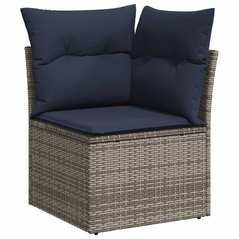 VidaXL set di divani da giardino Polirattan  