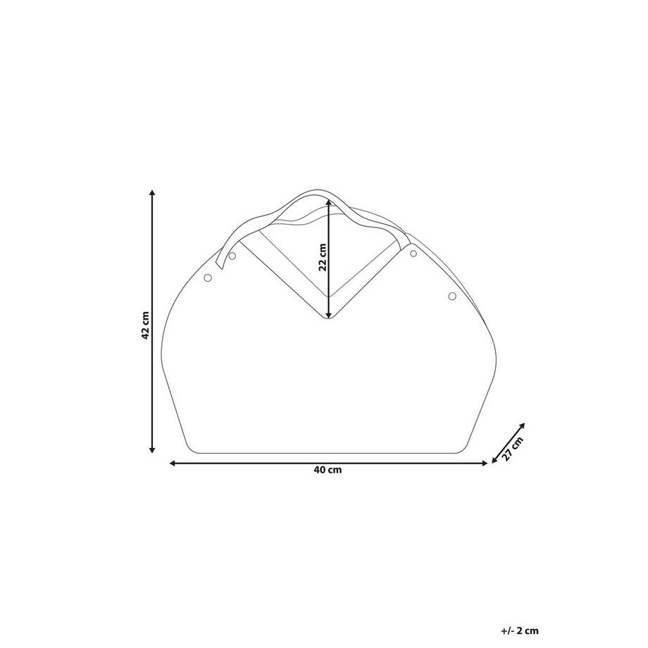 Beliani Korb aus Tannenholz Retro QARA  