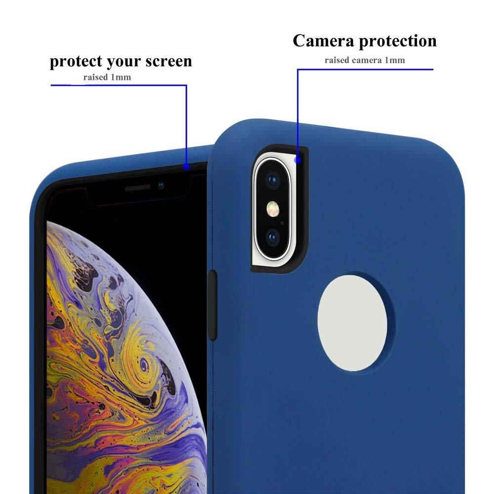 Cadorabo  Housse compatible avec Apple iPhone X / XS - Coque de protection hybride avec intérieur en silicone TPU et extérieur en plastique en 2 parties 