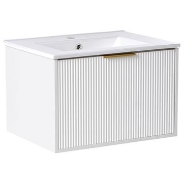 Wandmontierter Waschtischunterschrank mit Waschbecken aus MDF-Platte Modern TILCARA