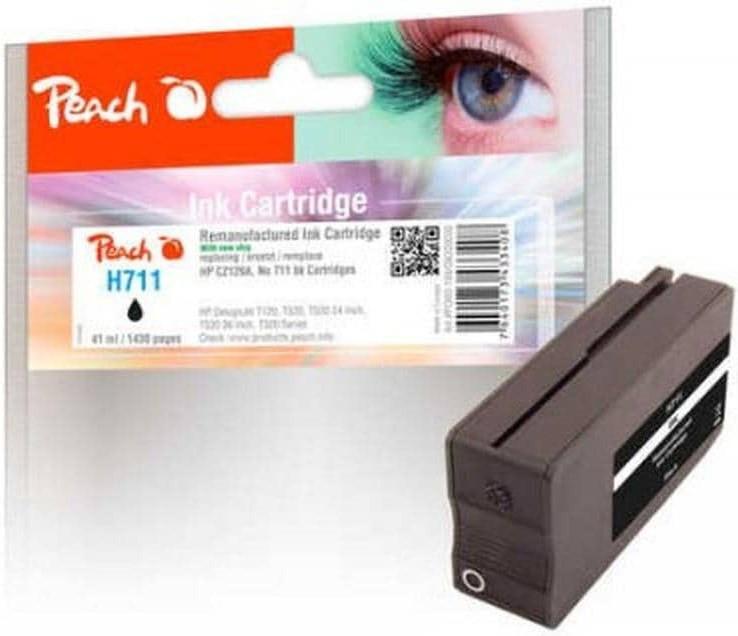 Peach  Tinte HP CZ129A, No 711, black 41 ml, 1430 Seiten 