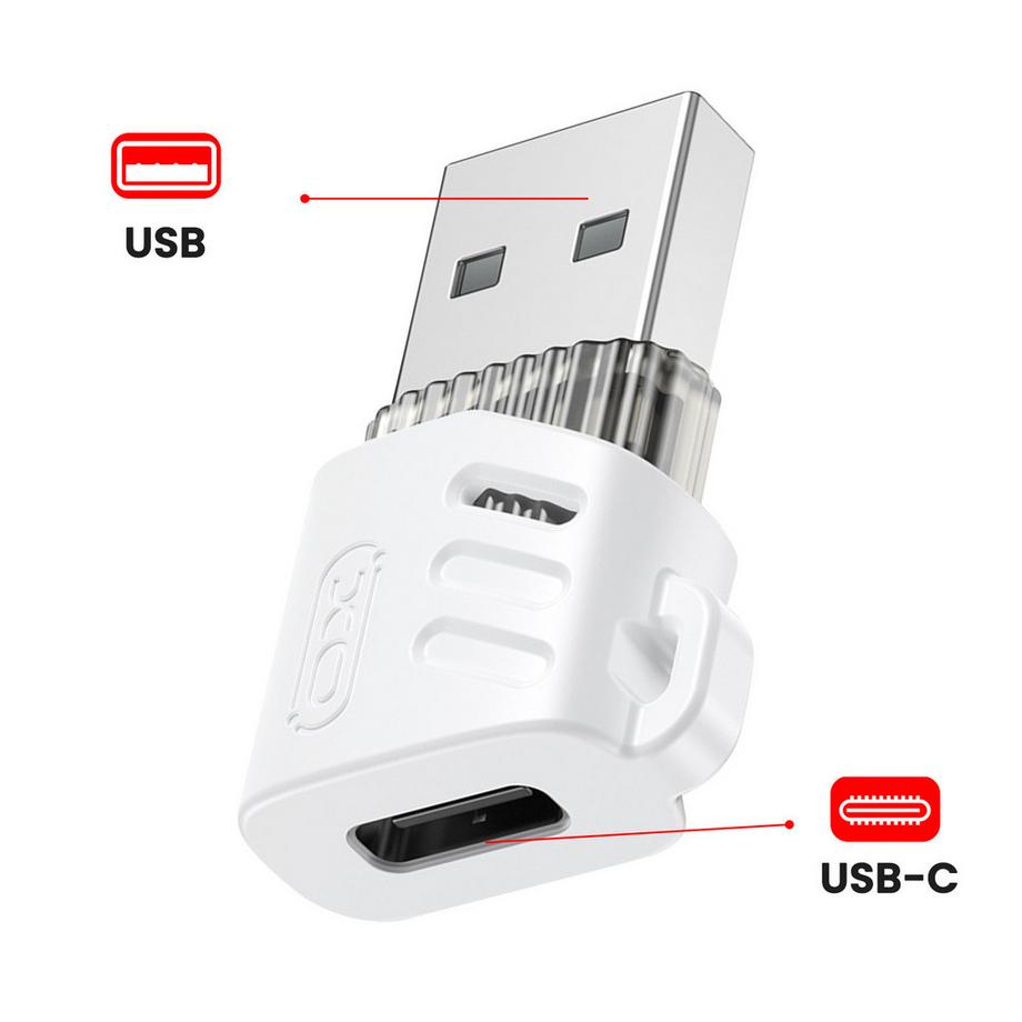 Avizar  Adaptateur USB-C vers USB XO Blanc 
