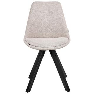 Beliani Lot de 2 chaises de salle à manger en Tissu Scandinave HEDLEY  