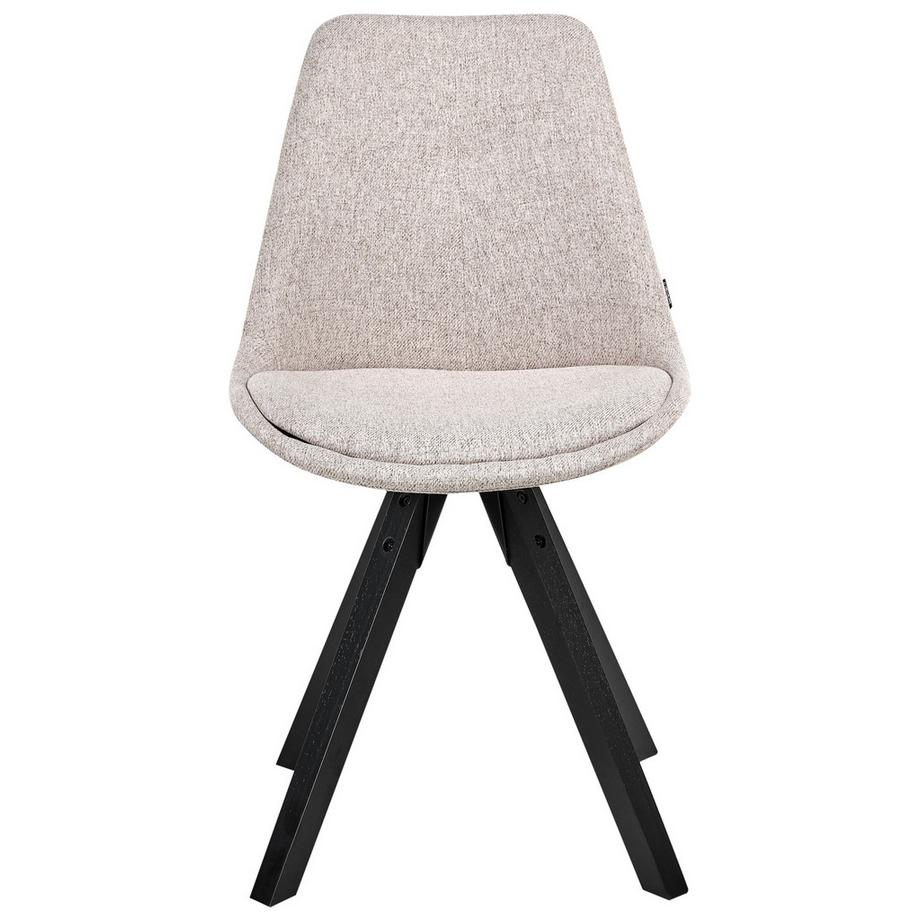 Beliani Set di 2 sedie da pranzo en Tessuto Scandinavo HEDLEY  