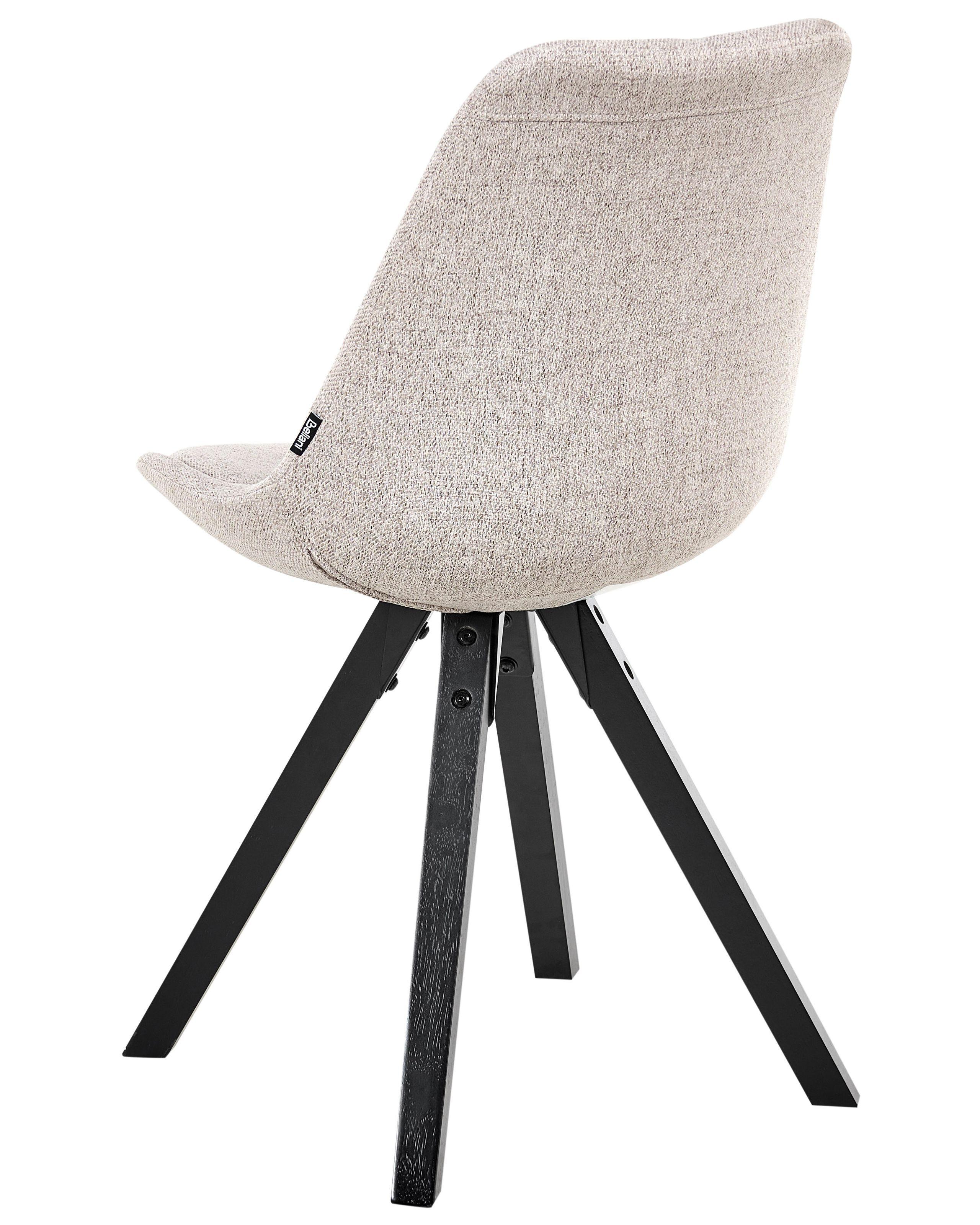 Beliani Lot de 2 chaises de salle à manger en Tissu Scandinave HEDLEY  