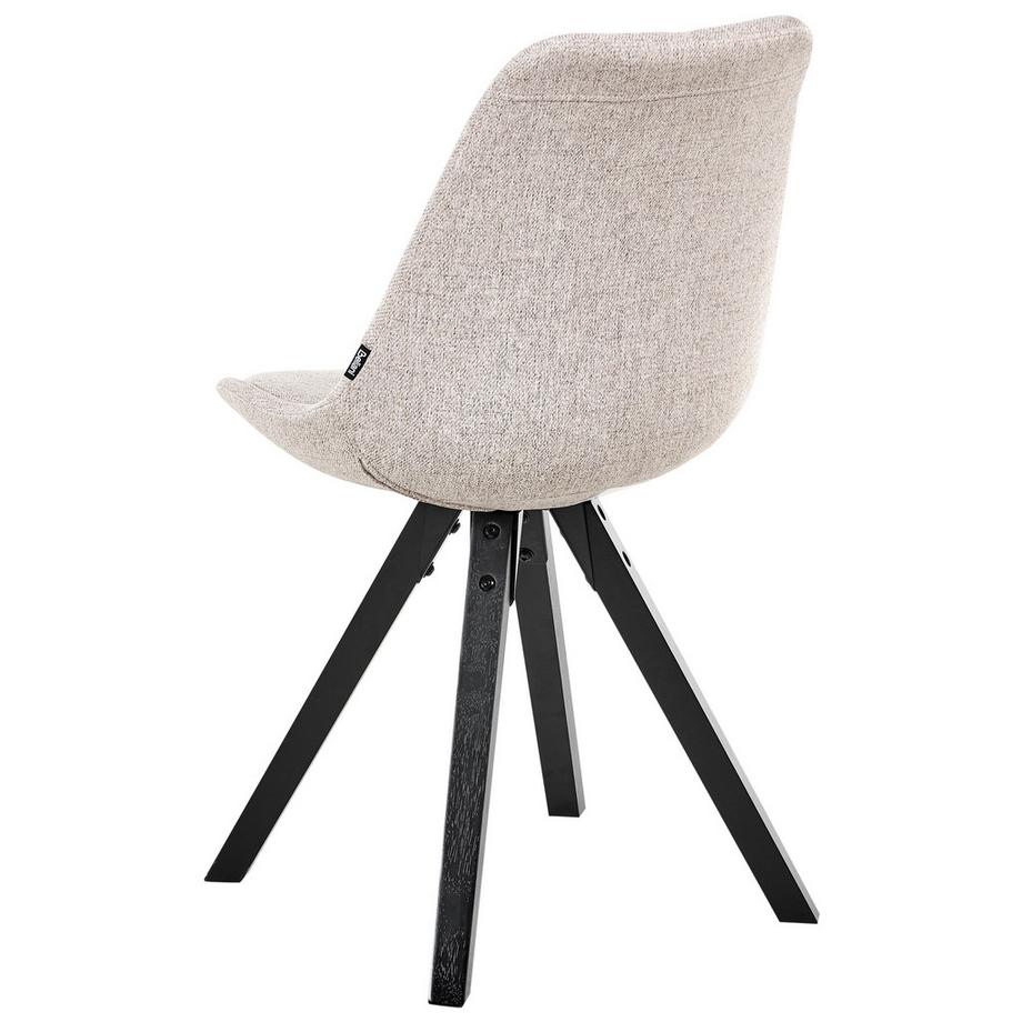 Beliani Set di 2 sedie da pranzo en Tessuto Scandinavo HEDLEY  