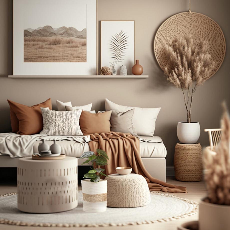 Northio Panier de rangement en coton  