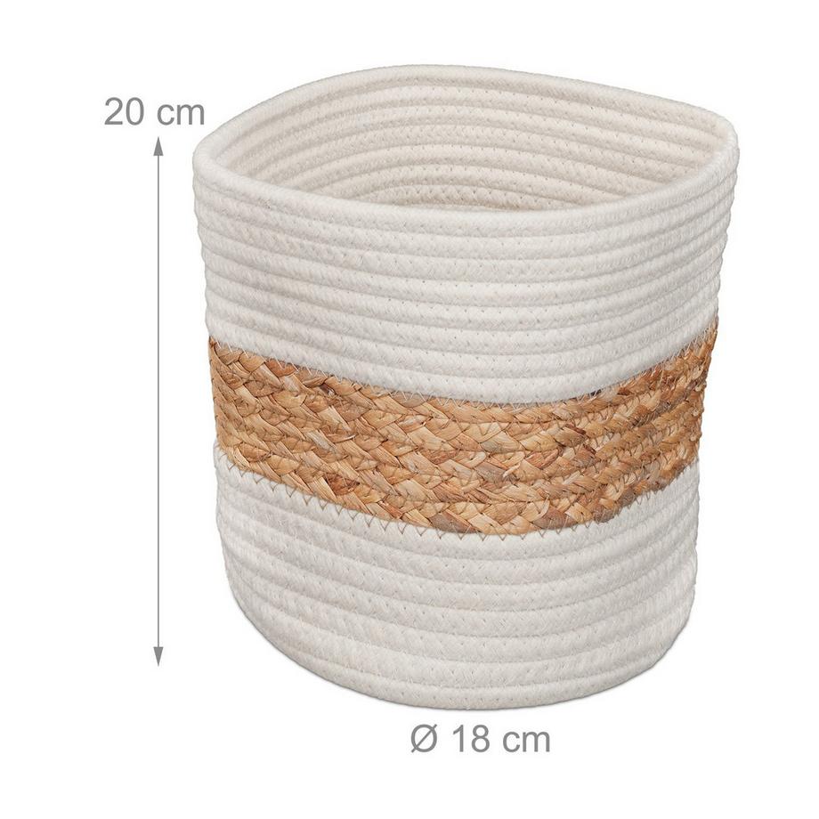 Northio Panier de rangement en coton  