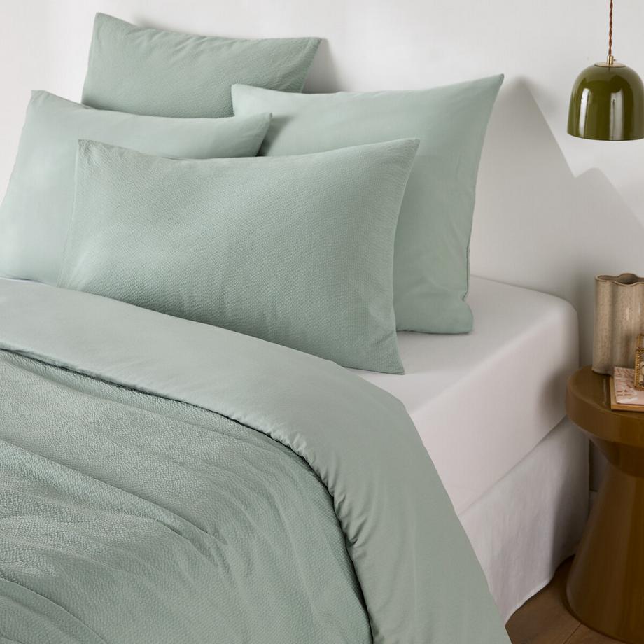 Housse de couette coton et coton lavé