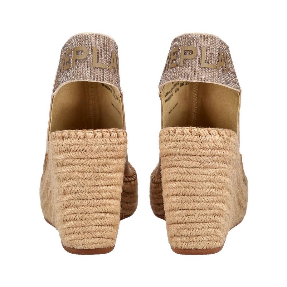 REPLAY Keilsandalette mit gewebter Sohle  