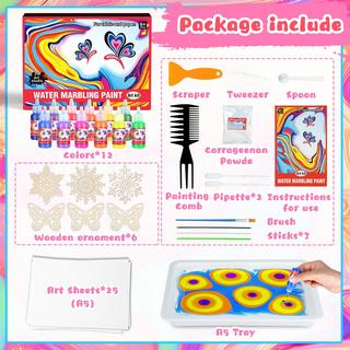 Activity-board  Wasser Marmorierung Farbe Farbe Set für Kinder malen auf Wasser Kunst und Handwerk liefert, Malerei Aktivität DIY kreati 