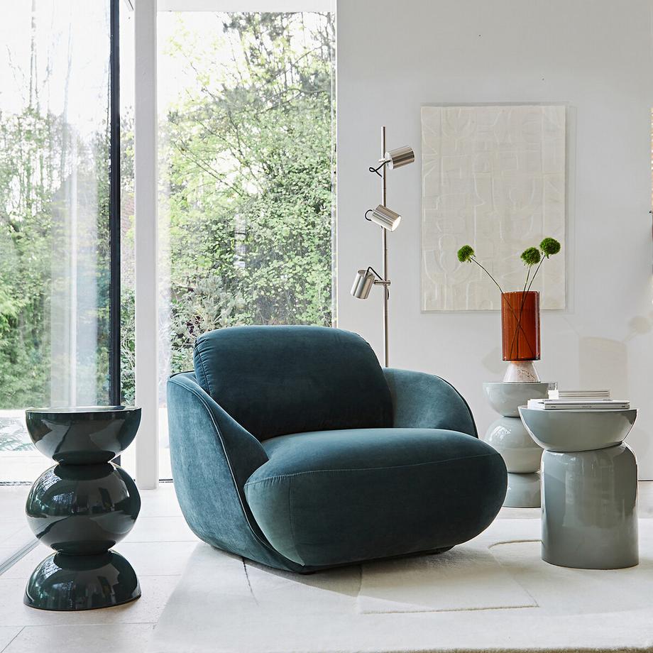 AM.PM Fauteuil boule XL velours  