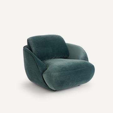 Fauteuil boule XL velours