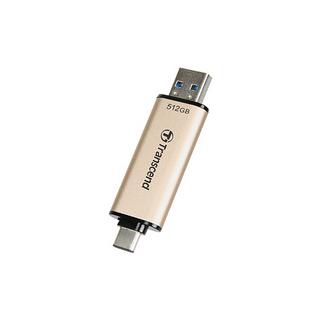 Transcend  Transcend JetFlash 930C USB-Stick 512 GB USB Type-A / USB Type-C 3.2 Gen 1 (3.1 Gen 1) Gold 