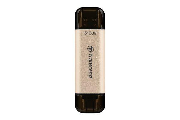 Transcend  Transcend JetFlash 930C USB-Stick 512 GB USB Type-A / USB Type-C 3.2 Gen 1 (3.1 Gen 1) Gold 