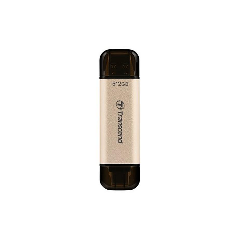 Transcend JetFlash 930C USB-Stick 512 GB USB Type-A / USB Type-C 3.2 Gen 1 (3.1 Gen 1) Gold