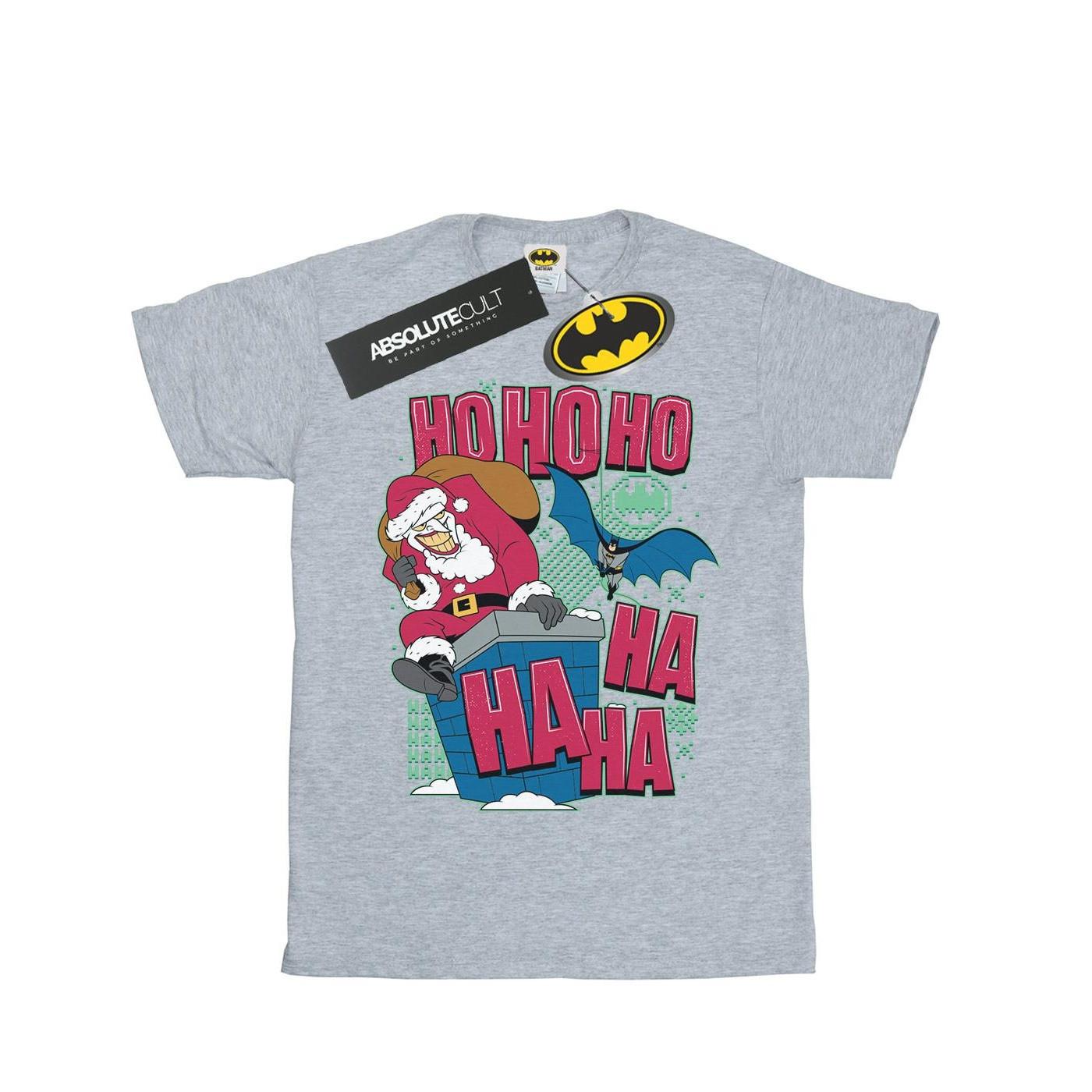 Image of Batman And Joker Ha Ha Ha Ho Ho Ho Tshirt Jungen Grau 140/146