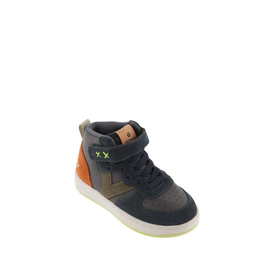 Victoria Tiempo Sneaker in Lederoptik mit elastischer Kordel für Kinder  