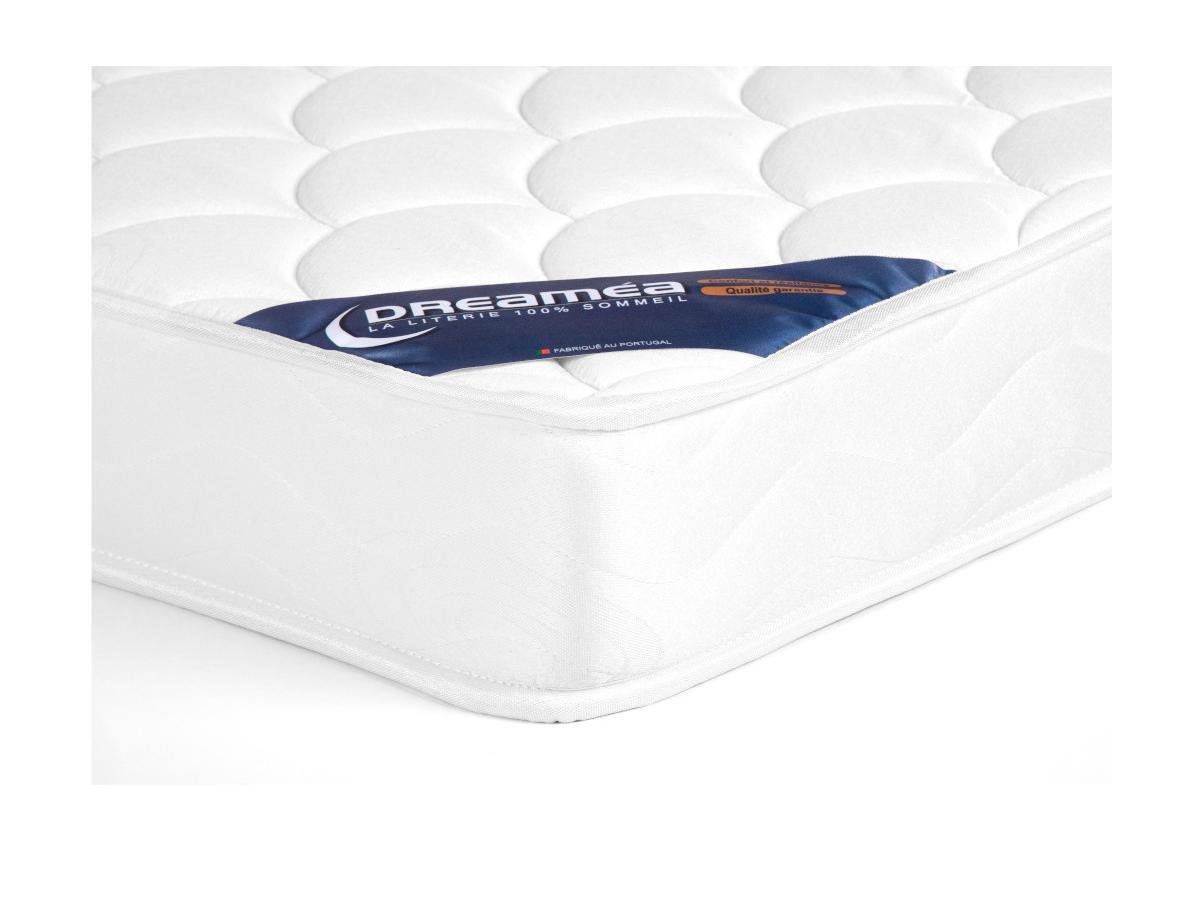 DREAMEA Ensemble cadre à  lattes + matelas mousse DANAE de DREAMEA épaisseur  