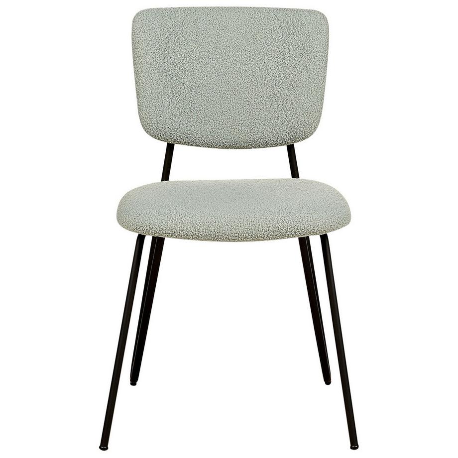 Beliani Lot de 2 chaises de salle à manger en Bouclé Moderne NELKO  