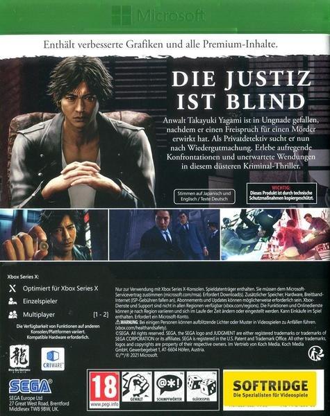 GAME  Judgment Standard Allemand, Anglais 