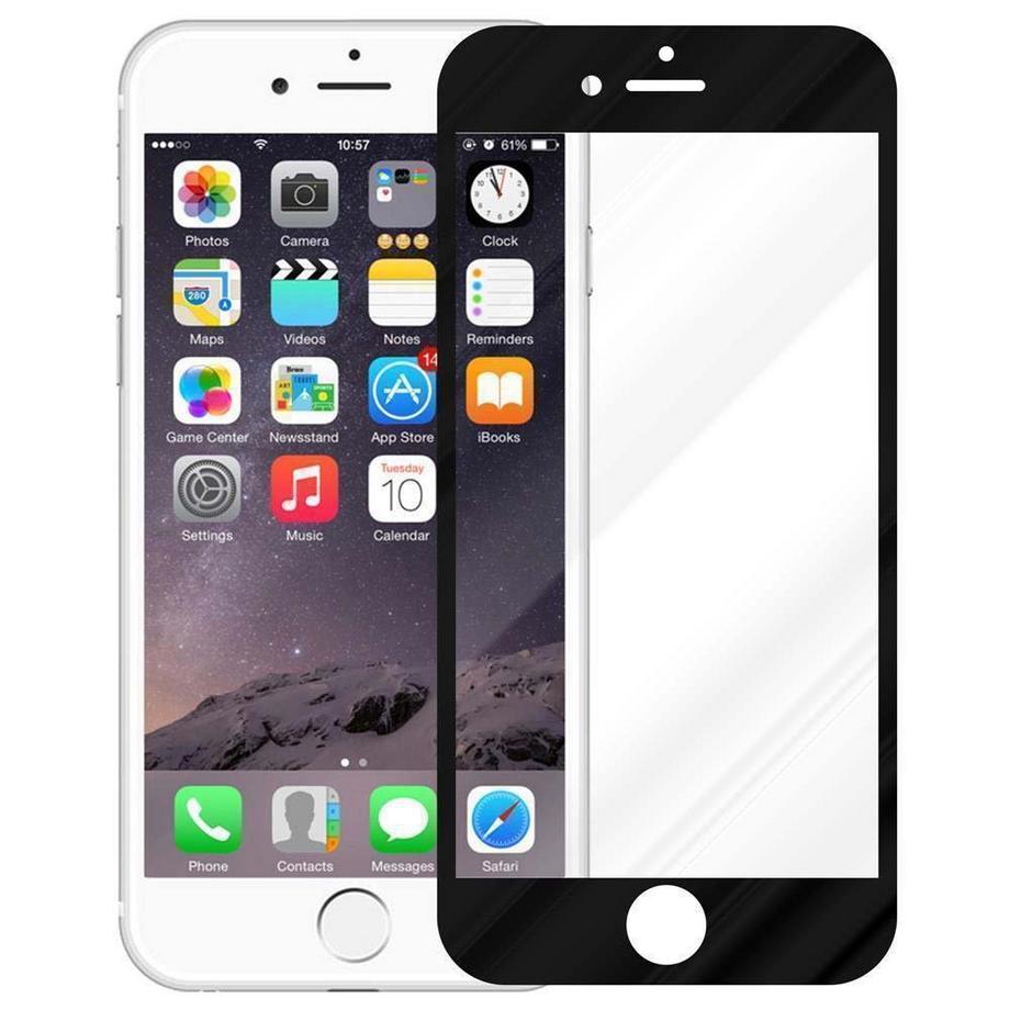 Cadorabo  Vollbild Display-Schutzglas für Apple iPhone 7  7S  8  SE 2020 - Schutzfolie 
