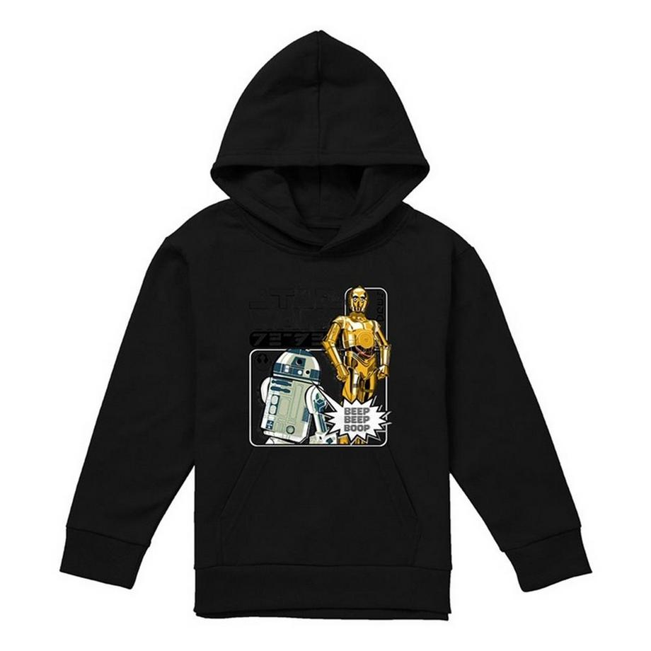 Manga Droids Felpa Con Cappuccio R2d2 E C3po