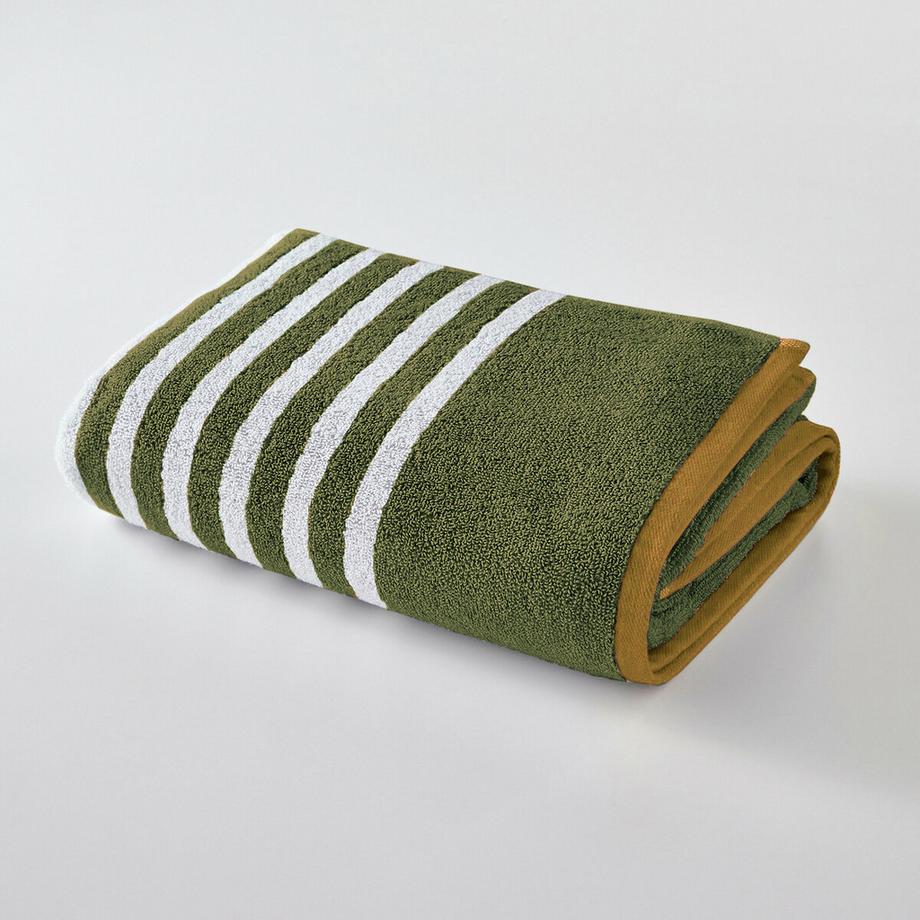 Serviette éponge rayée 500g/m2