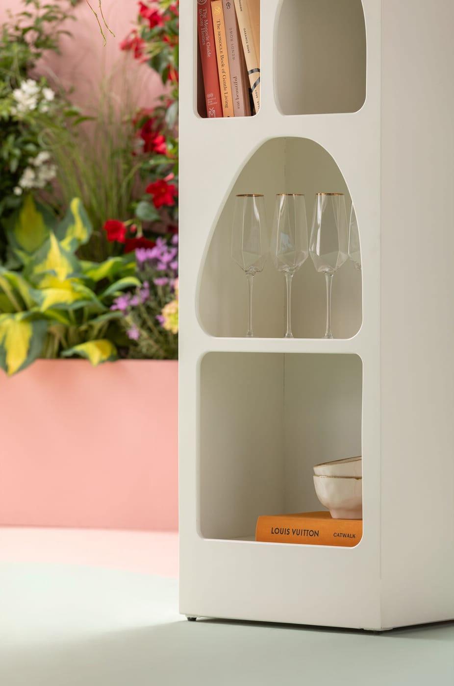 KARE Design Regal Paco weiss 48x180  