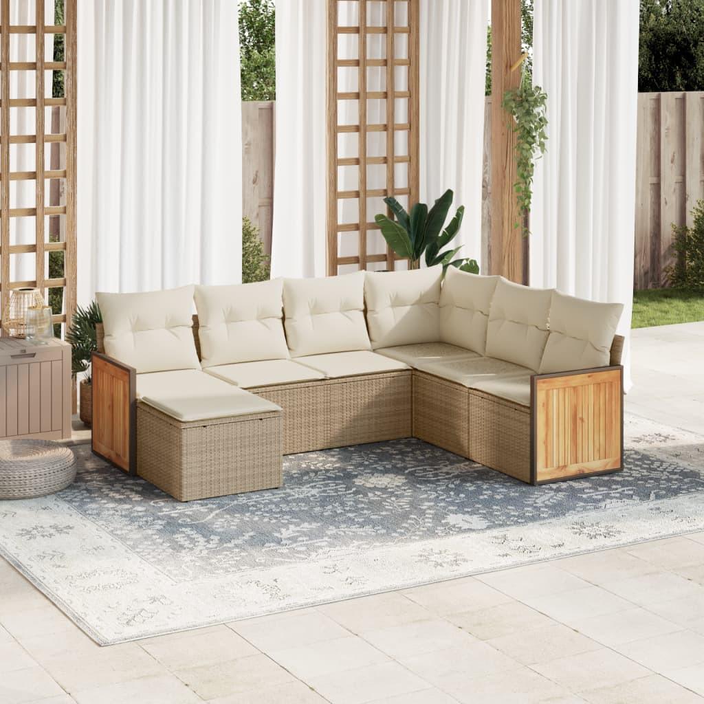 VidaXL set divano da giardino Polirattan  