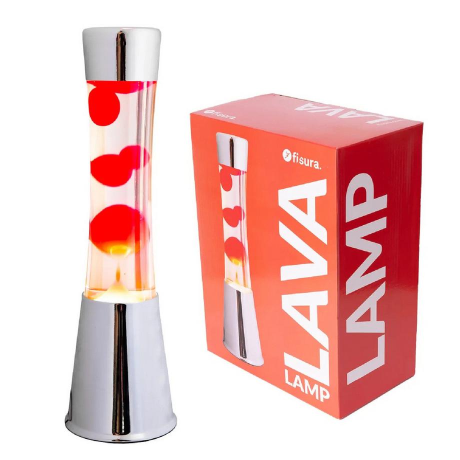 Fisura Lampe à plasma chrome/rouge  