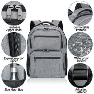 Only-bags.store Rucksack, Schulrucksack wasserdicht Arbeit Laptop mit USB-Ladeanschluss, Reisen Wanderrucksack  