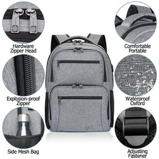 Only-bags.store Wasserdichter Laptop Rucksack mit USB Ladeanschluss  