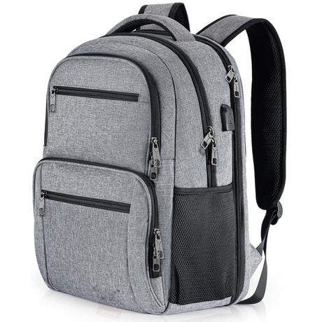 Only-bags.store Rucksack, Schulrucksack wasserdicht Arbeit Laptop mit USB-Ladeanschluss, Reisen Wanderrucksack  