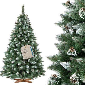 Magia d’Inverno Firenza – Albero di Natale artificiale dal design realistico con pigne