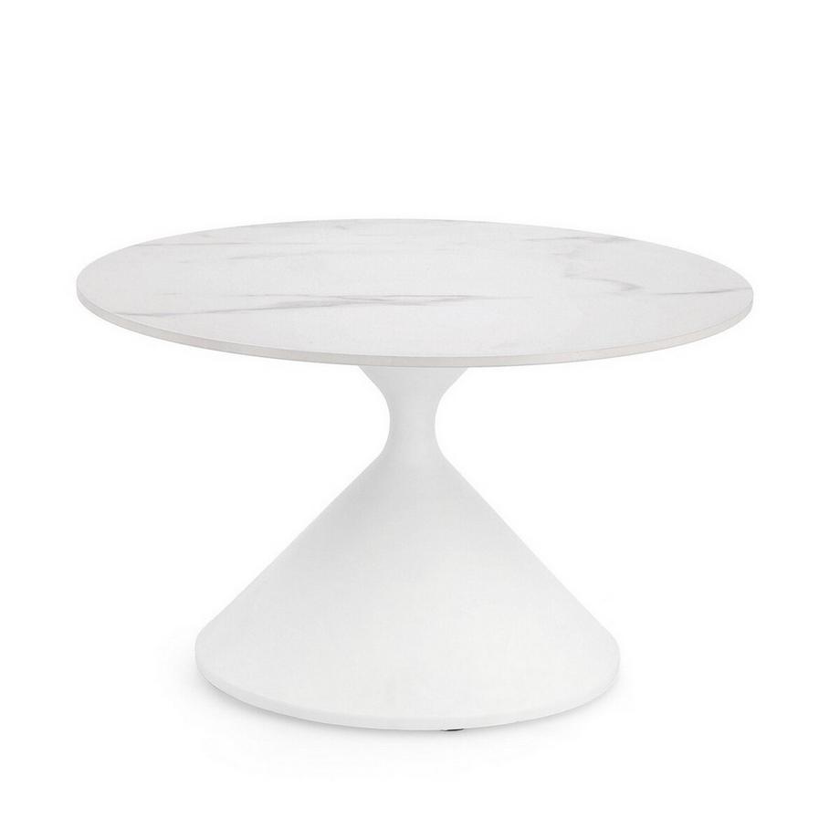 mutoni Table basse Joona blanc rond 70  